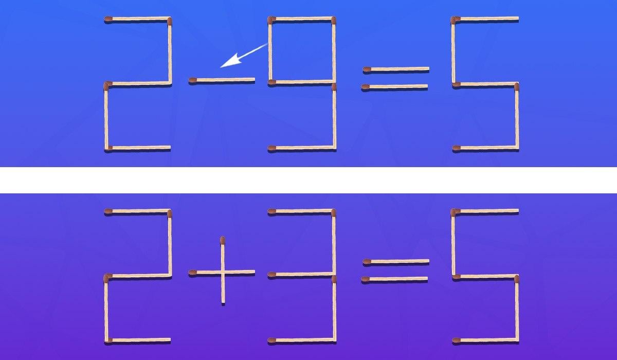 Koju šibicu treba pomaknuti da bi jednakost bila točna: brzi IQ test
