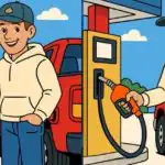 IQ test: pronađite 3 razlike na slici čovjeka na benzinskoj