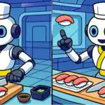 IQ test: pronađite 3 razlike na slici sushi robota u